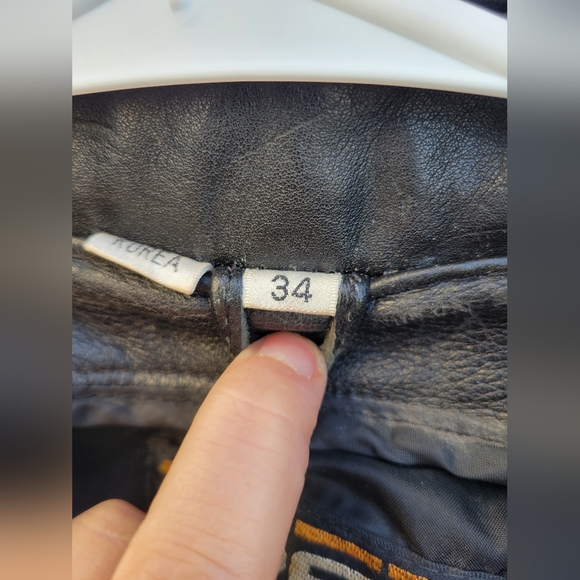 Vintage black leather fringe riding jacket coat Open Road size 34 - Picture 11 of 16